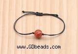 CGB9957 Fashion 12mm red banded agate adjustable bracelet jewelry