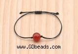 CGB9964 Fashion 12mm red agate adjustable bracelet jewelry