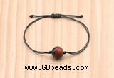 CGB9969 Fashion 12mm red tiger eye adjustable bracelet jewelry