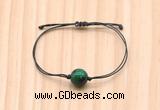 CGB9972 Fashion 12mm green tiger eye adjustable bracelet jewelry