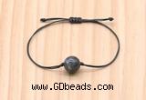 CGB9985 Fashion 12mm black labradorite adjustable bracelet jewelry