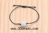 CGB9987 Fashion 12mm white moonstone adjustable bracelet jewelry