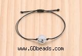 CGB9989 Fashion 12mm black rutilated quartz adjustable bracelet jewelry