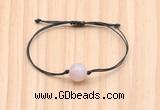 CGB9991 Fashion 12mm rose quartz adjustable bracelet jewelry