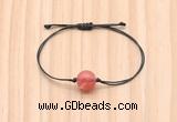 CGB9993 Fashion 12mm cherry quartz adjustable bracelet jewelry