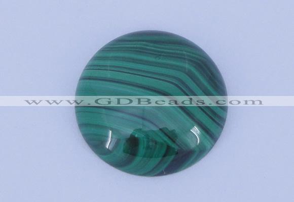 CGC22 5pcs 15mm flat round natural malachite gemstone cabochons