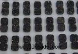 CGC228 12*12mm square druzy quartz cabochons wholesale