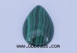 CGC30 2pcs 13*18mm flat teardrop natural malachite gemstone cabochons