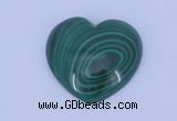 CGC34 5pcs 15*15mm heart natural malachite gemstone cabochons