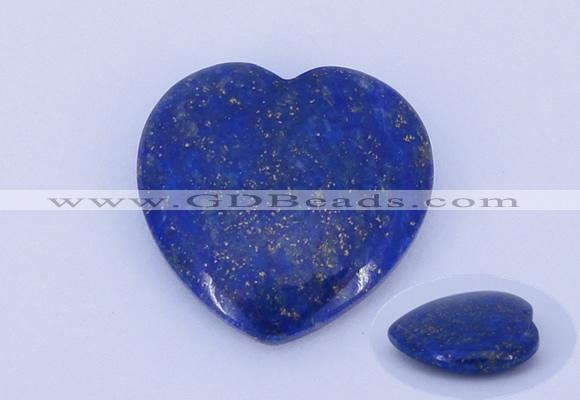 CGC49 25*25mm heart natural lapis lazuli gemstone cabochons