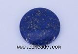 CGC50 6*28mm flat round natural lapis lazuli gemstone cabochons