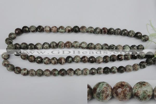 CGG03 15.5 inches 10mm faceted round ghost gemstone beads wholesale