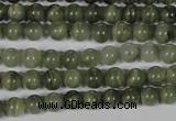 CGH02 15.5 inches 6mm round green hair stone beads wholesale