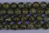 CGJ350 15.5 inches 4mm round green bee jasper beads wholesale