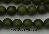 CGJ452 15.5 inches 8mm round green jasper beads wholesale