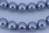 CGL191 2PCS 16 inches 25mm round dyed plastic pearl beads wholesale