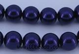 CGL279 5PCS 16 inches 18mm round dyed plastic pearl beads wholesale