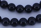 CGL283 10PCS 16 inches 6mm round dyed glass pearl beads wholesale