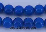 CGL814 10PCS 16 inches 8mm round heated glass pearl beads wholesale