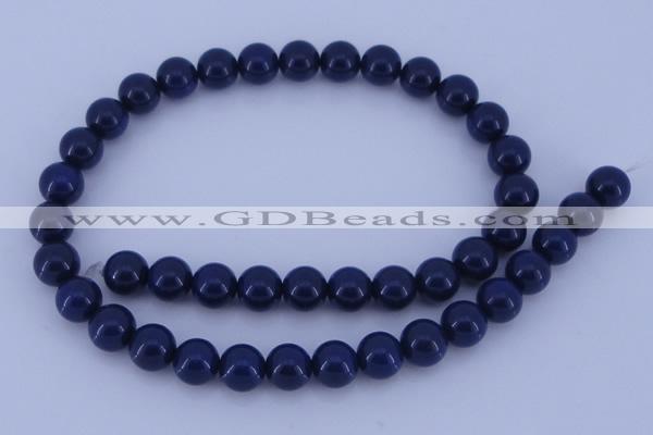 CGL895 5PCS 16 inches 14mm round heated glass pearl beads wholesale