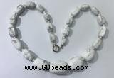 CGN122 22 inches 10*14mm - 20*30mm nuggets white howlite necklaces