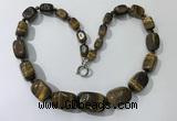 CGN128 22 inches 10*14mm - 20*30mm nuggets yellow tiger eye necklaces