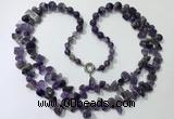 CGN538 27 inches fashion amethyst gemstone beaded necklaces