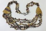 CGN784 23.5 inches stylish mookaite gemstone chips necklaces