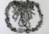 CGN828 20 inches stylish amethyst & prehnite statement necklaces