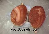 CGP2015 30*50mm - 50*80mm freeform agate slab pendants wholesale