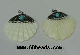 CGP295 45*48mm pearl shell pendants wholesale