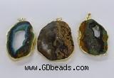 CGP3012 35*45mm - 40*50mm freeform opal gemstone pendants