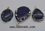 CGP3146 30*45mm - 45*55mm freeform lapis lazuli pendants