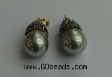 CGP325 15*25mm - 15*30mm teardrop pearl shell pendants wholesale