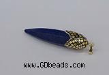 CGP3361 15*50mm - 16*65mm sticks lapis lazuli gemstone pendants