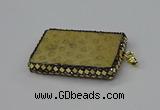 CGP3421 35*60mm - 40*50mm rectangle fossil coral pendants