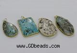 CGP3471 30*40mm - 35*55mm freeform ocean agate pendants