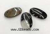 CGP3520 35*60mm oval sakura agate slab pendants