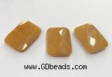 CGP3606 32*45mm faceted rectangle candy jade pendants wholesale