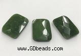 CGP3607 32*45mm faceted rectangle candy jade pendants wholesale