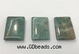 CGP3615 30*45mm rectangle amazonite gemstone pendants wholesale