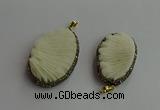 CGP703 30*45mm - 35*55mm freeform coral pendants wholesale