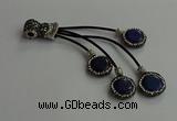 CGP726 16mm - 18mm coin lapis lazuli tassel pendants wholesale