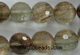 CGQ30 15.5 inches 20mm faceted round gold sand quartz beads