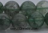 CGQ517 15.5 inches 18mm round matte imitation green phantom quartz beads