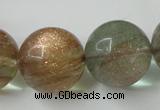 CGQ64 15.5 inches 20mm round gold sand quartz beads wholesale