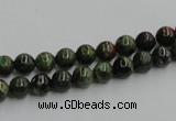 CGR01 16 inches 6mm round green rain forest stone beads wholesale