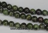 CGR42 15.5 inches 4mm round green rain forest stone beads wholesale