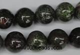 CGR43 15.5 inches 14mm round green rain forest stone beads wholesale