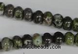 CGR45 15.5 inches 4*6mm rondelle green rain forest stone beads